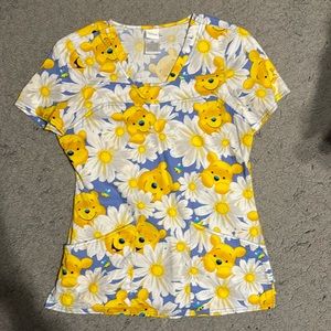 disney Winnie the Pooh scrub top